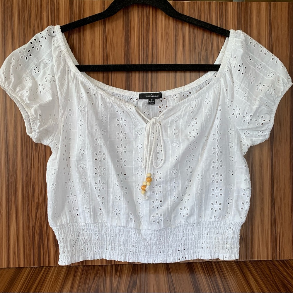 White Crop Top